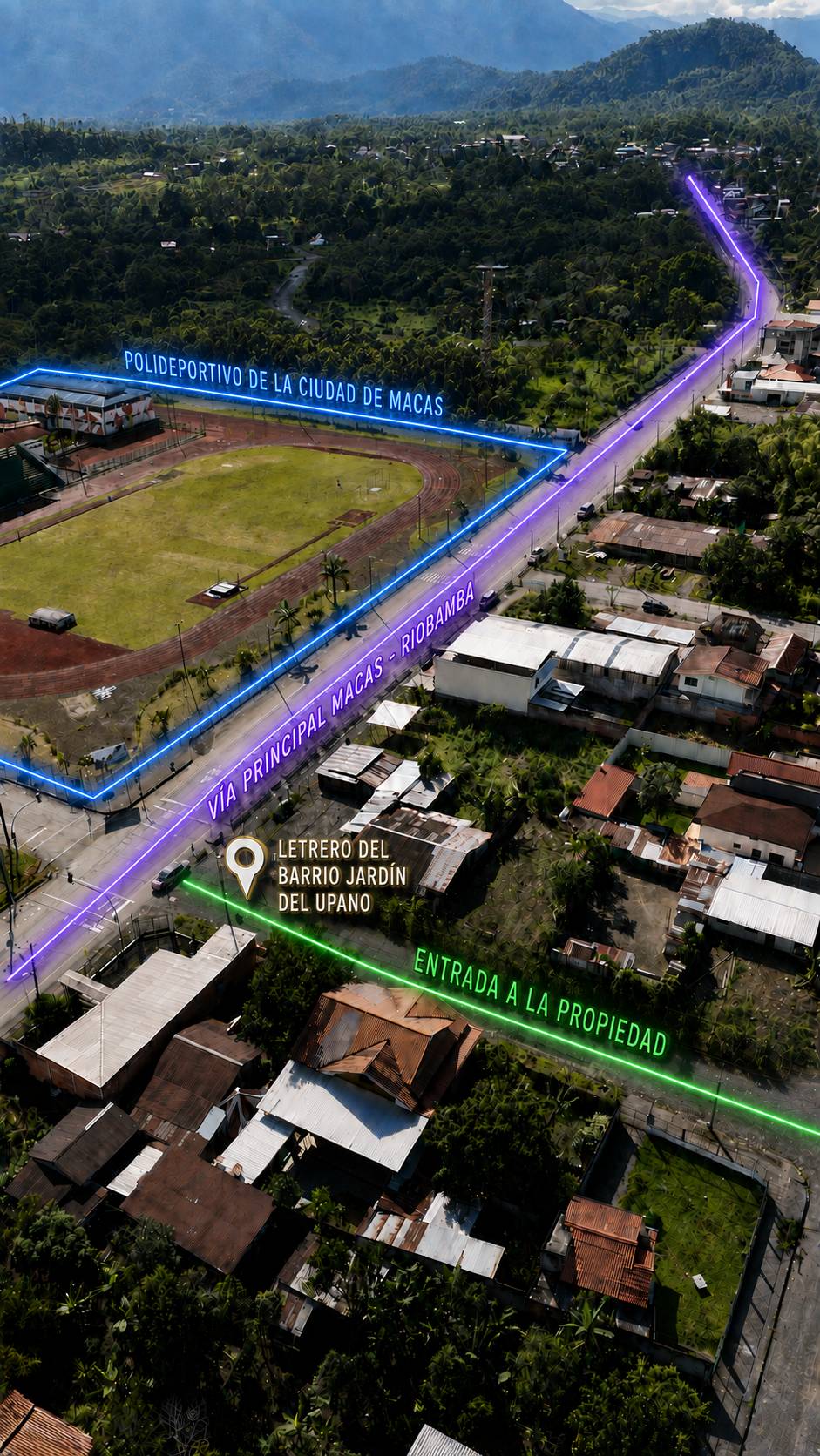 Lote con casa de 378 m² en Barrio Jardín del Upano en Barrio Jardín del Upano, Macas, Morona, Morona Santiago